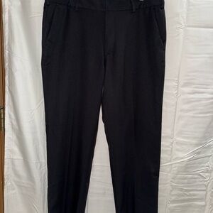 Van Heusen Black Dress Pants Flat Front Straight Leg
